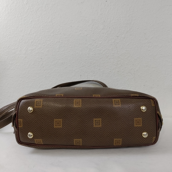 💥FINAL PRICE💥 Texier Vintage Brown Leather Logo Shoulder Bag Tote - Picture 7 of 12